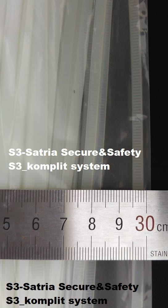 TERLARIS Putih Kecil 30 cm Kabel Ties 300mm Tis 30cm Cable Tie 300 mm - qnvFonyi