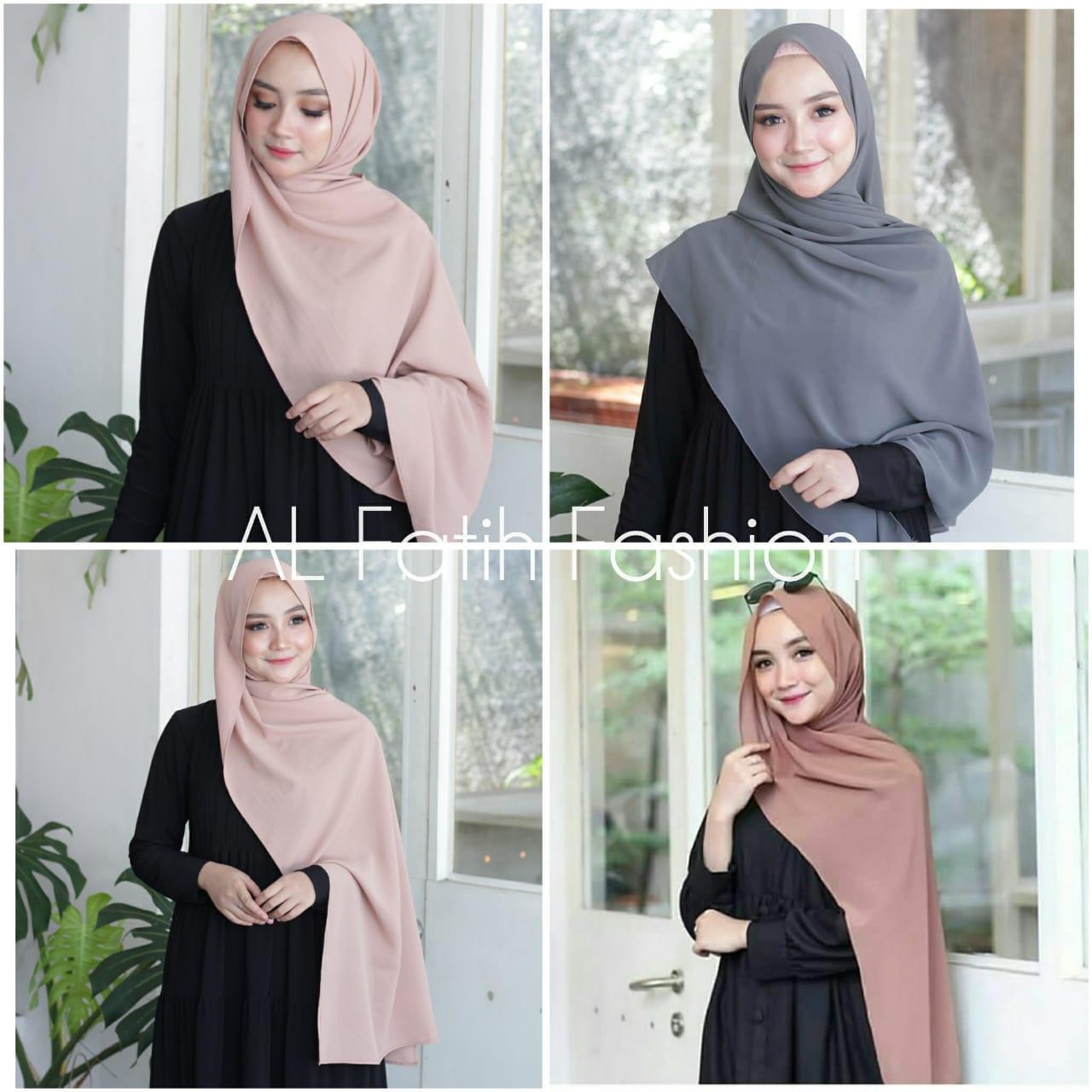 Jilbab / Hijab PASHMINA BABYDOLL Ceruty Import Premium - Kerudung Sabyan pasmina Ceruti