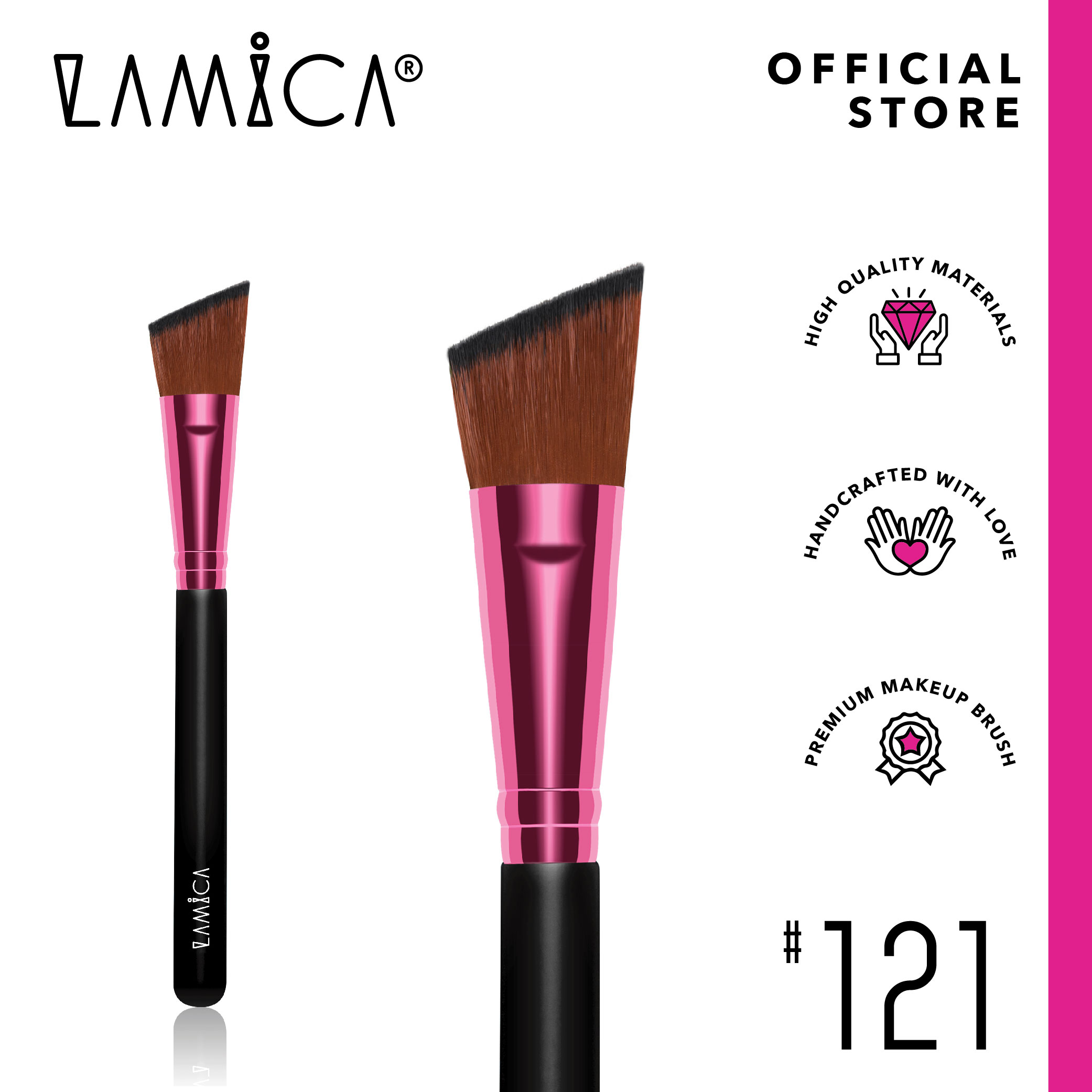 LAMICA Angled Foundation Brush Lazada Indonesia