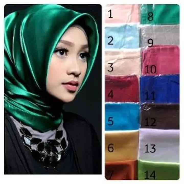 Hijab Segi Empat Satin Polos Warna Terlengkap Jilbab Segiempat Satin Polos Kerudung Segi Empat Satin Polos Hijab Segi Empat Polos Ss Best Produk Lazada Indonesia