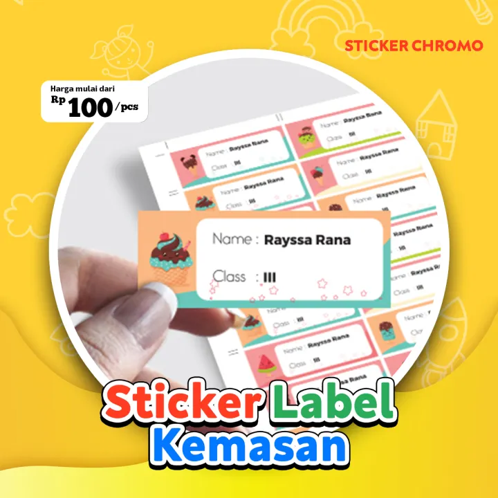 print label stiker