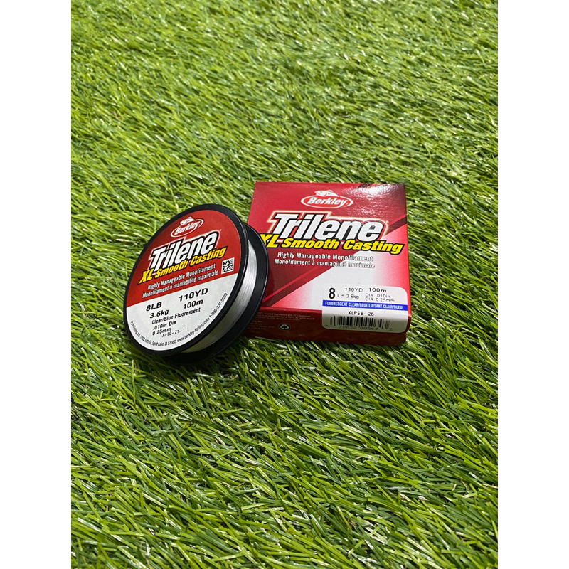 SENAR BERKLEY TRILENE XL SMOOTH CASTING 110YARD MADE IN USA WARNA CLEAR ...