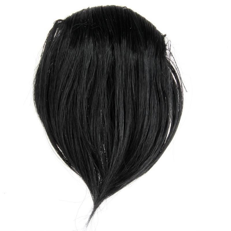 Synthetic Hair Wig Bangs Black Clipped nhập khẩu