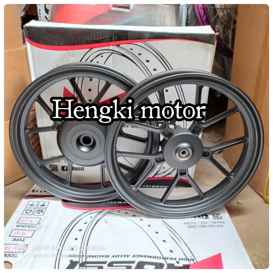 Velg racing calisto Vario 125 atau Vario 150 warna hitam doff uk 185
