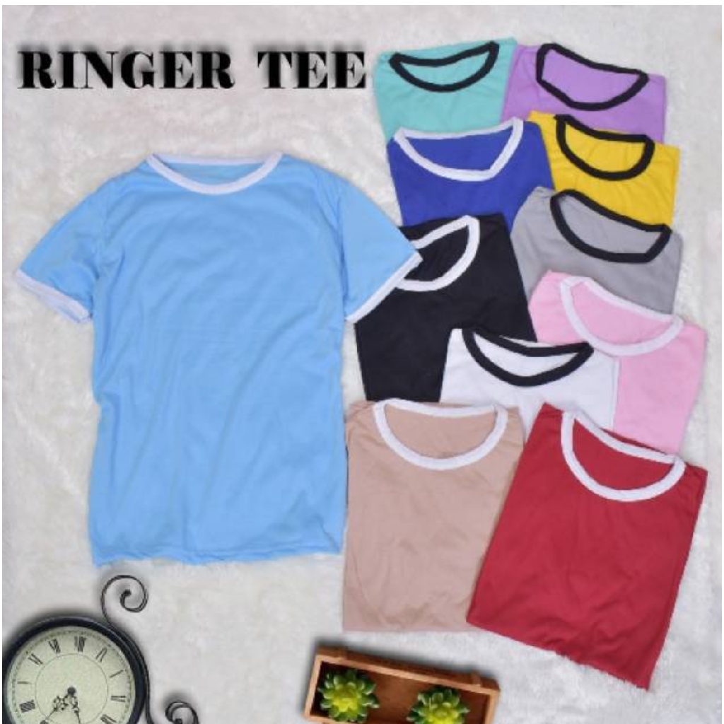 MakeGrosir - RINGER TEE TSHIRT / KAOS 