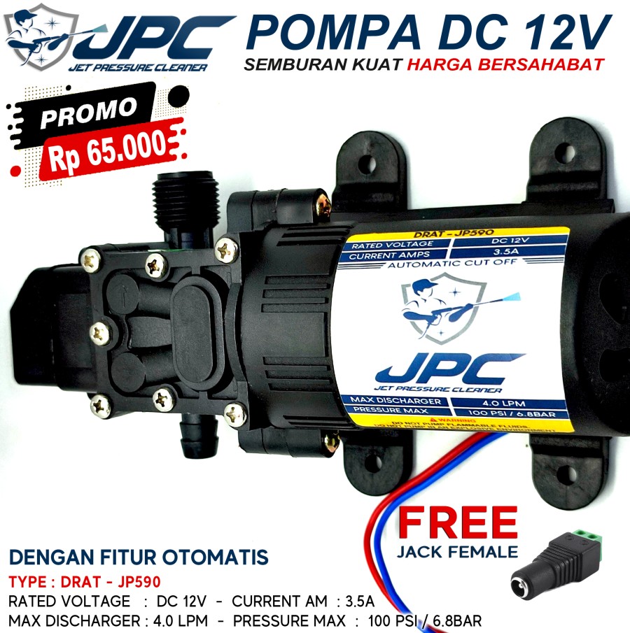 Pompa DC 12V Alat Cuci Mobil Cuci Motor 
