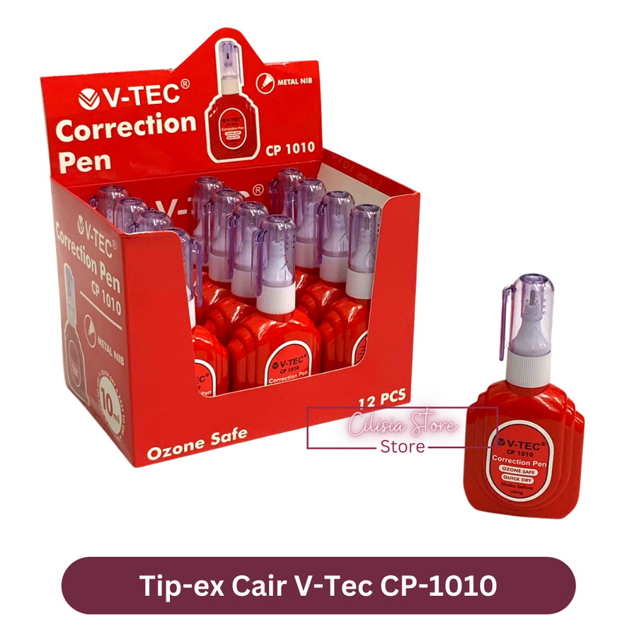 Tipex Cair Vtec CP1010 / Correction Pen Fluid / Tip Ex / Tipe X Lazada Indonesia
