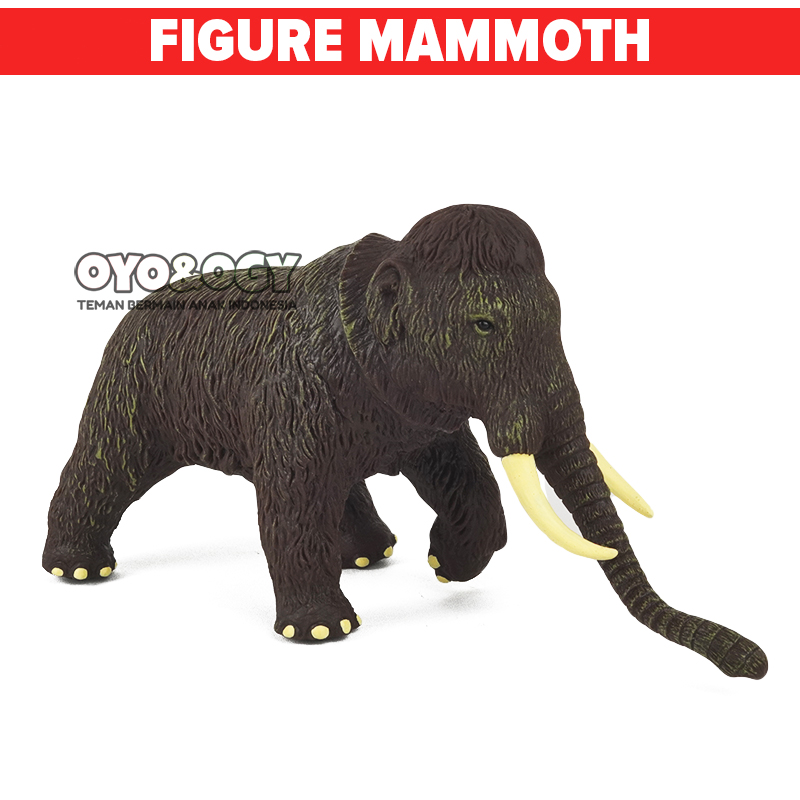 Action Figure Gajah Mammoth Binatang Miniatur Mainan Edukasi Hewan ...