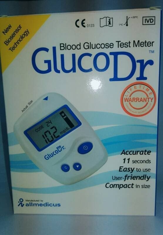 PROMO Alat Cek Gula Darah GLUCO DR 25 Test Strip Lengkap