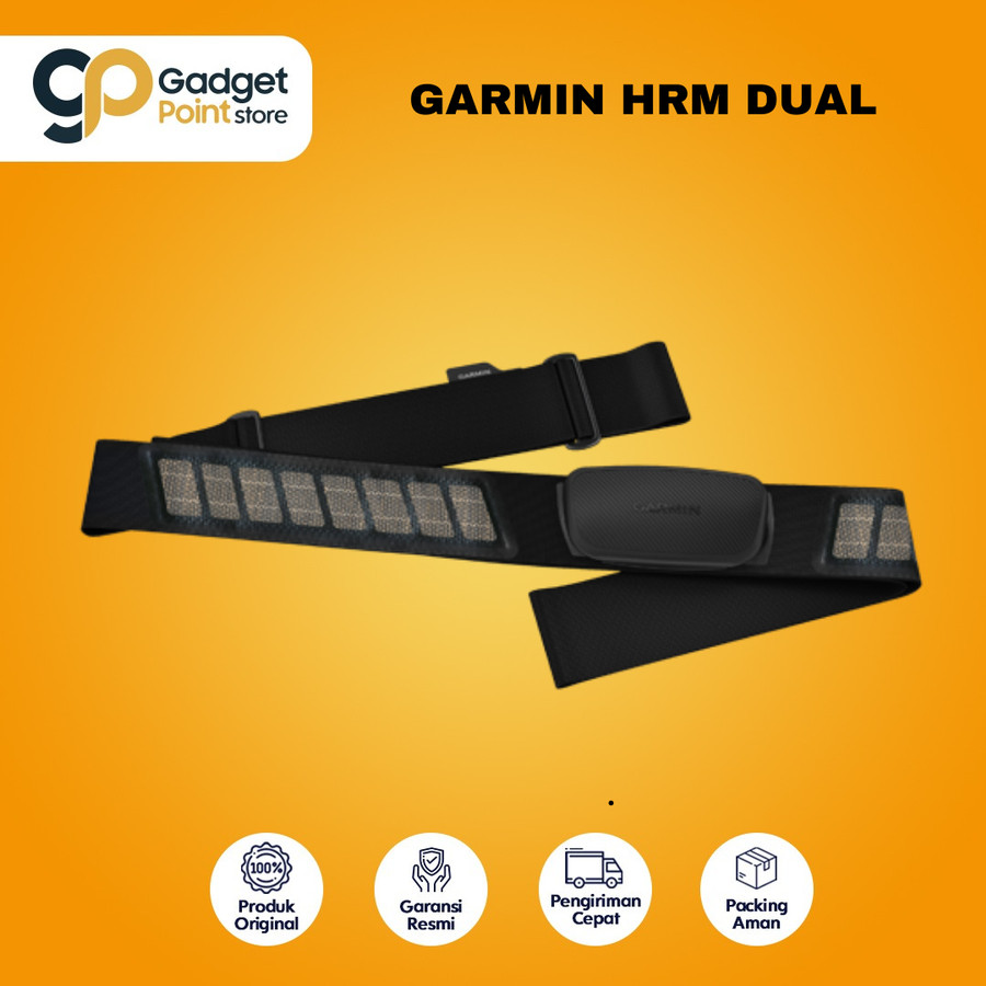 Garmin HRM Dual Bluetooth Heart Rate Sensor Monitor Lazada Indonesia