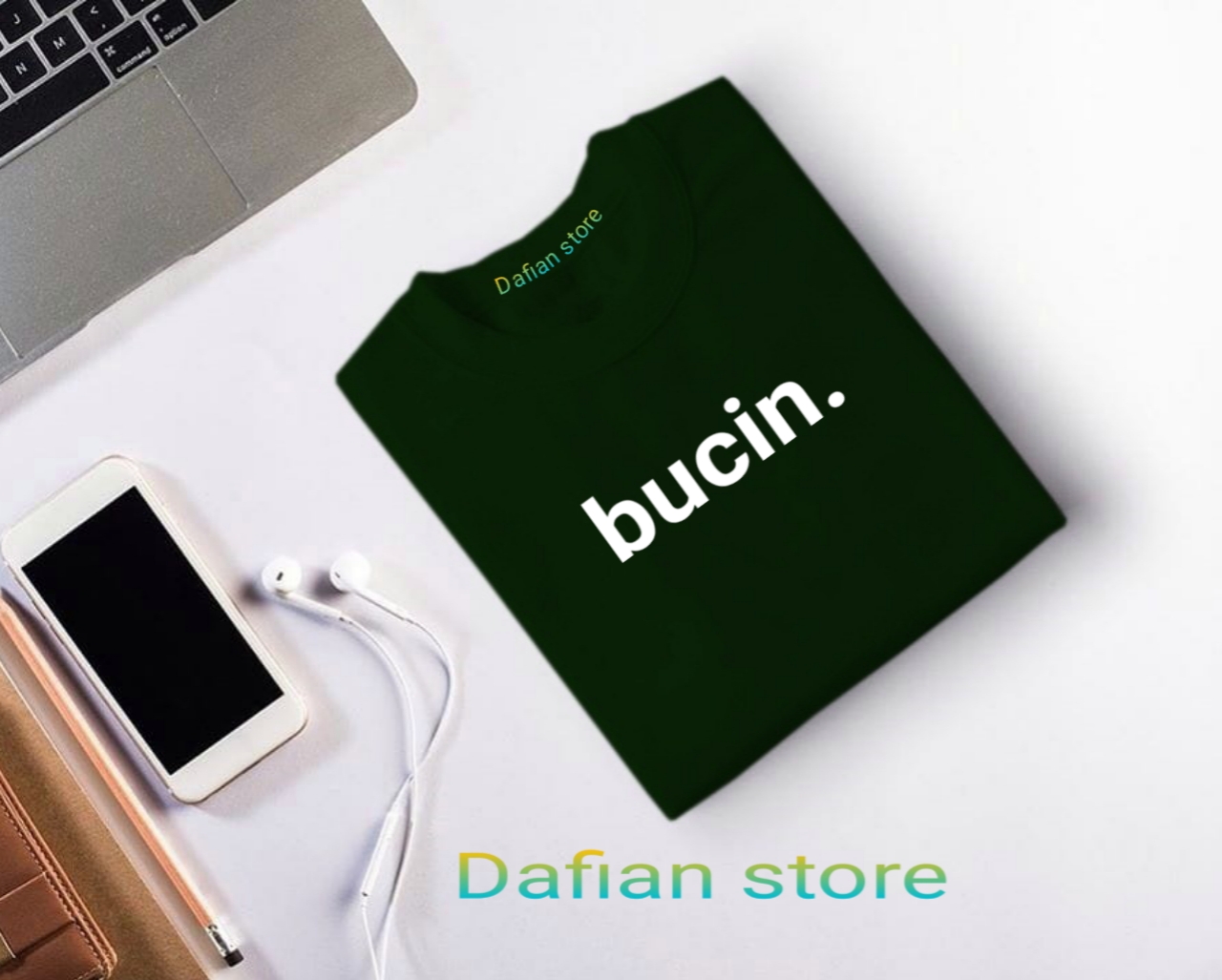 Dafian Store Kaos Bucin Kaos Kata Kata Kaos Tulisan Kaos