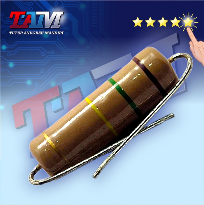 50 Resistenze Ossido Di Metallo 150K Ohm 5W ±5% - Confezione Da 1 (50 Pezzi) - Foto 2