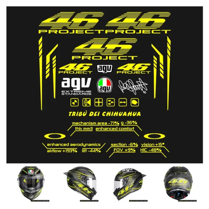 Fenstore Cutting Sticker Stiker Helm Custom Agv Pista 46 Project Fenstore Sticker Lazada Indonesia