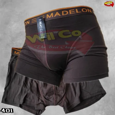 K401 | MADELON Celana Dalam Pria Boxer SIZE M, L, XL