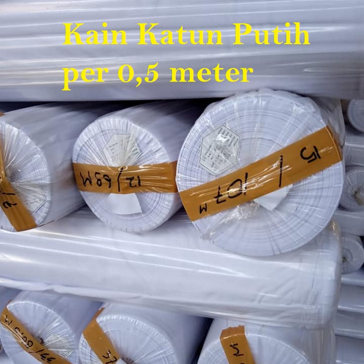 Harga kain katun putih polos per meter