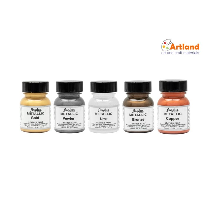 metallic leather paint