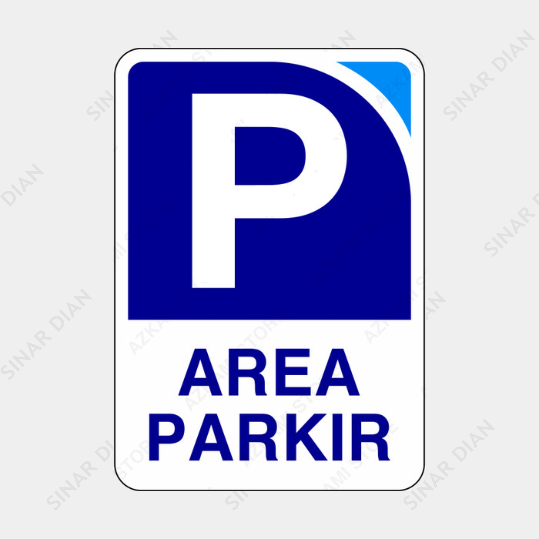 Rambu Sign Area Parkir 35cm X 50cm Plat Alumunium Lazada Indonesia 9106