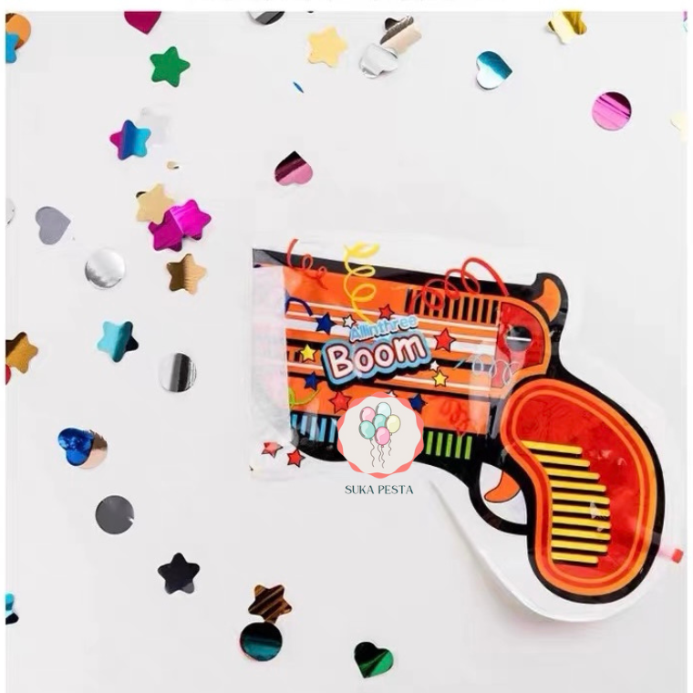 KONFETTI POPPER / PISTOL CONFETTI / CONFETTI GUN / PARTY POPPER ...