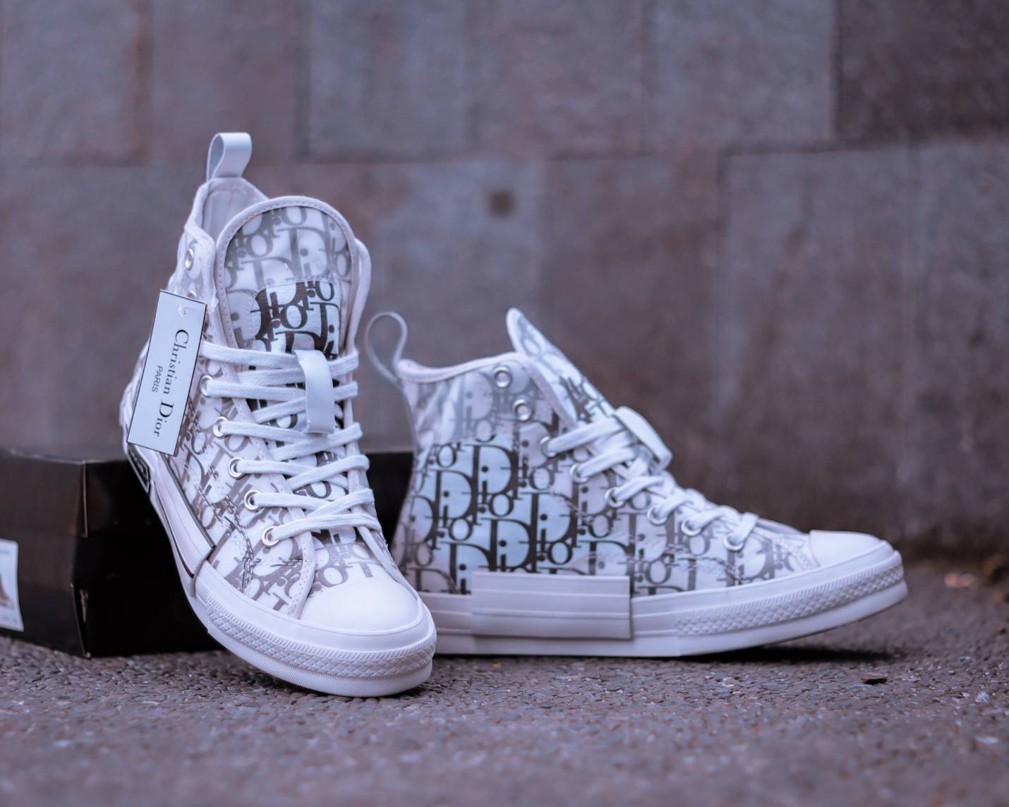 high top converse dior