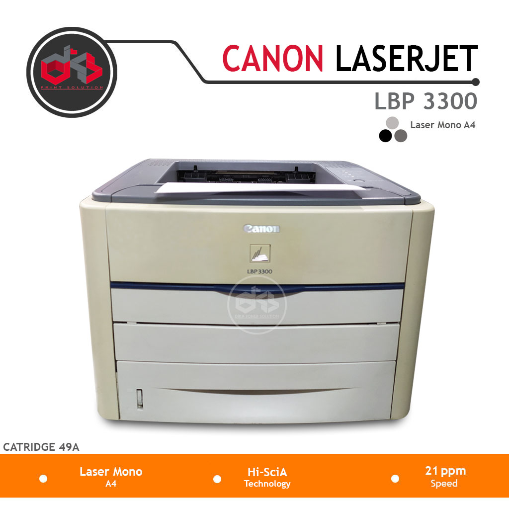 Printer Laser Canon LBP 3300 Monochrome A4 Lazada Indonesia