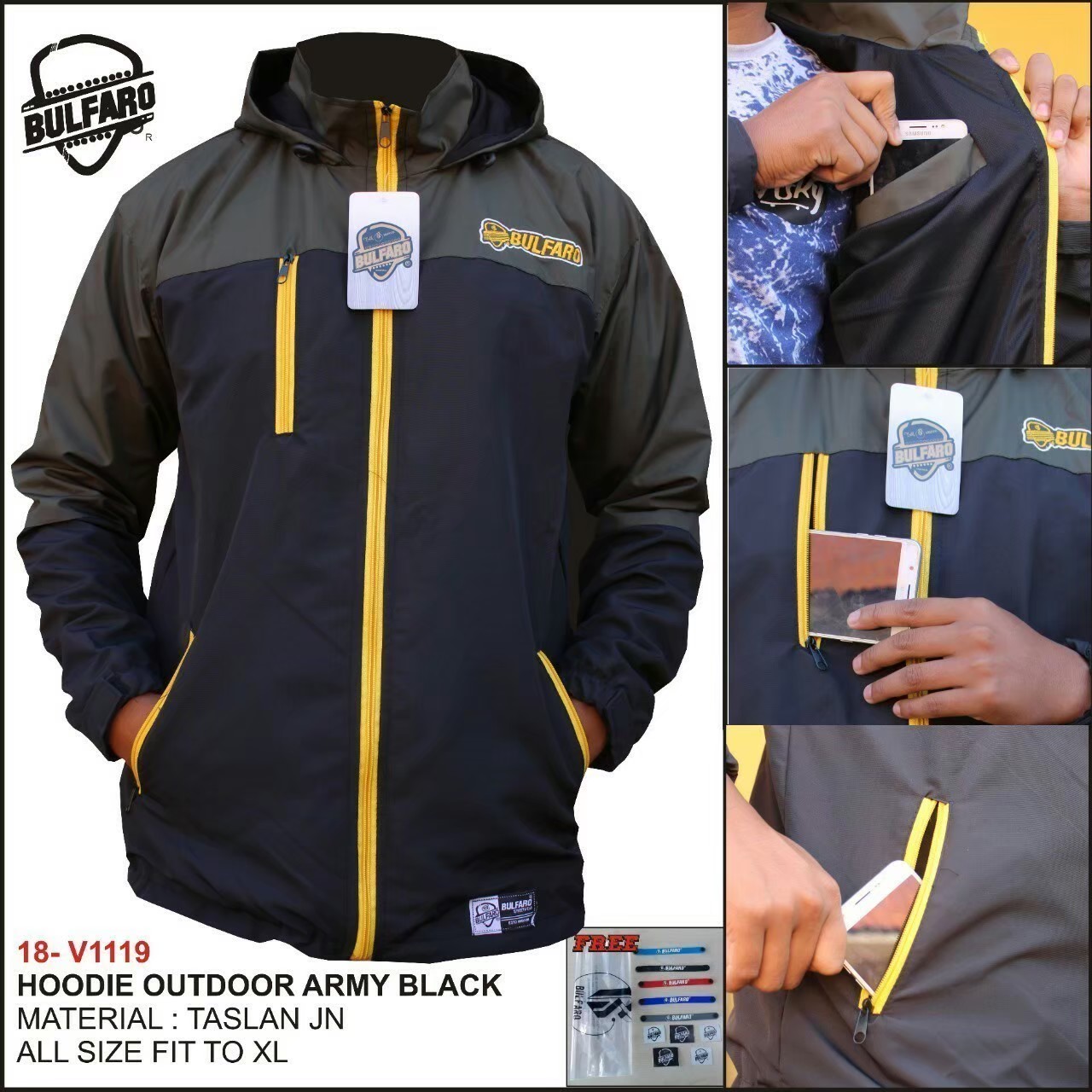 jaket hoodie waterproof