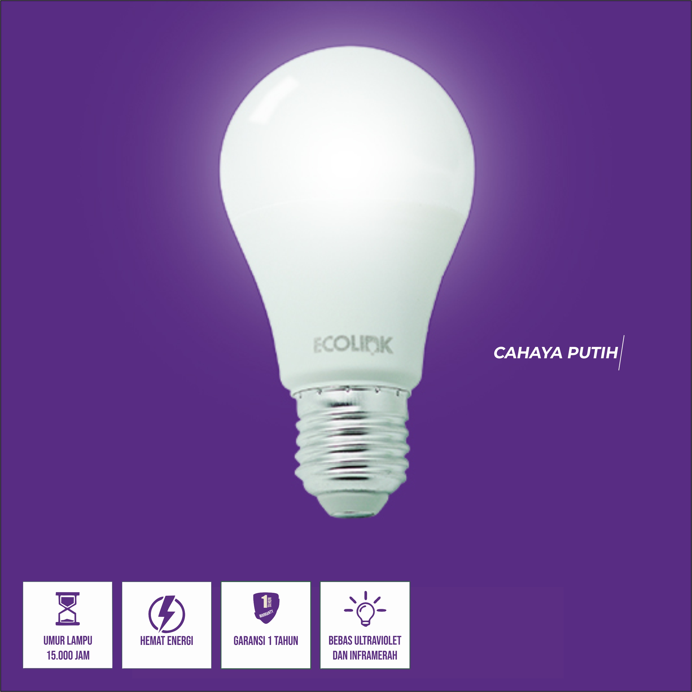 [ Bisa COD ] - Paket isi 12 pcs Lampu LED Bohlam ECOLINK Bulb Mini 4w ...