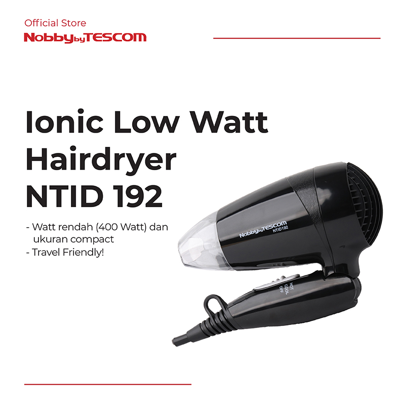 Tescom Ion Hair Dryer NTID192 Hairdryer / Pengering Rambut