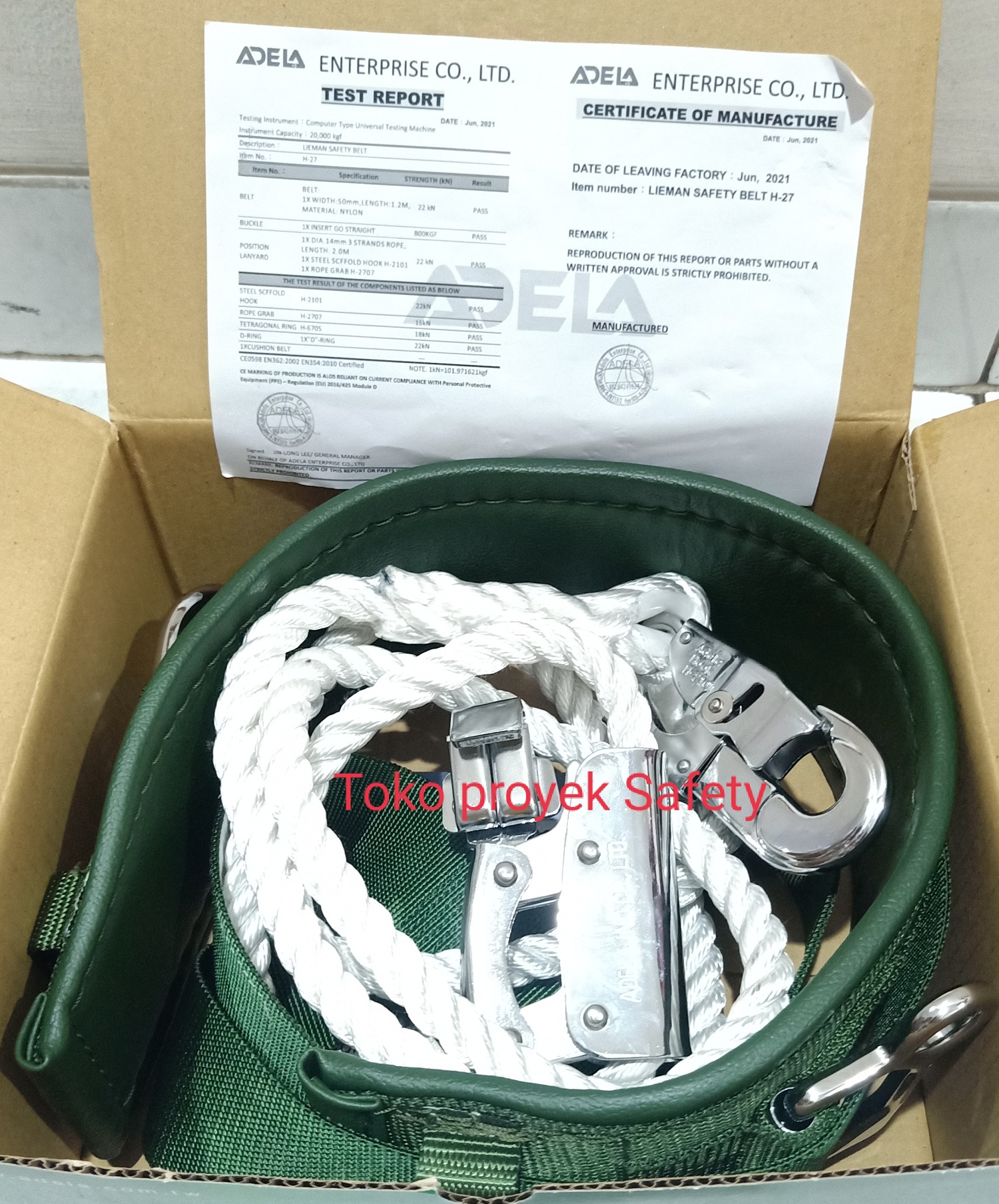 Lineman Safety Belt Adela H27 / Safety Belt Adela H27 Original / Safety