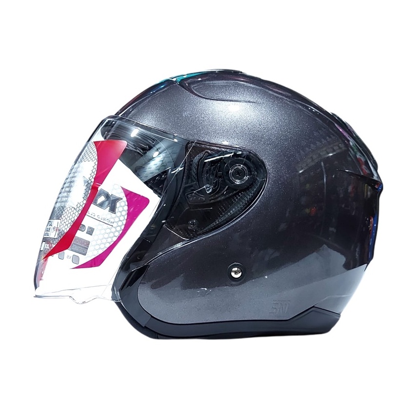 Helm KYT KYOTO R Solid Abu Gunmetal Glossy Original Lazada Indonesia