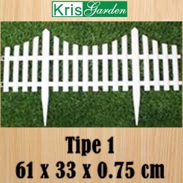 Pagar Taman Putih / Pagar Tanaman Murah / Pagar Plastik Kris Garden
