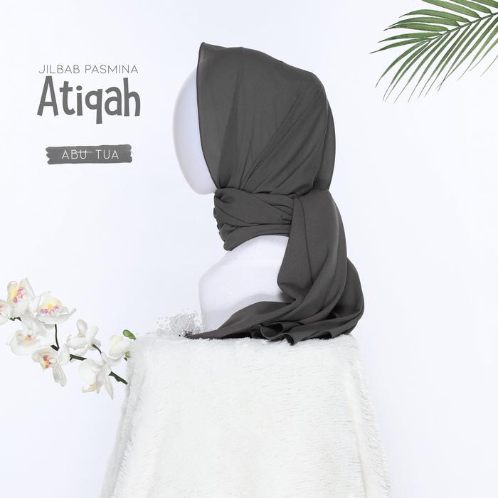 JILBAB PASMINA ATIQAH ABU TUA UKURAN 170 X 70 - Hijab Instan/Hijab Pasmina/Hijab Instan Kekinian/Hijab Khimar/Hijab Pashmina/Hijab Bergo/Hijab Syari