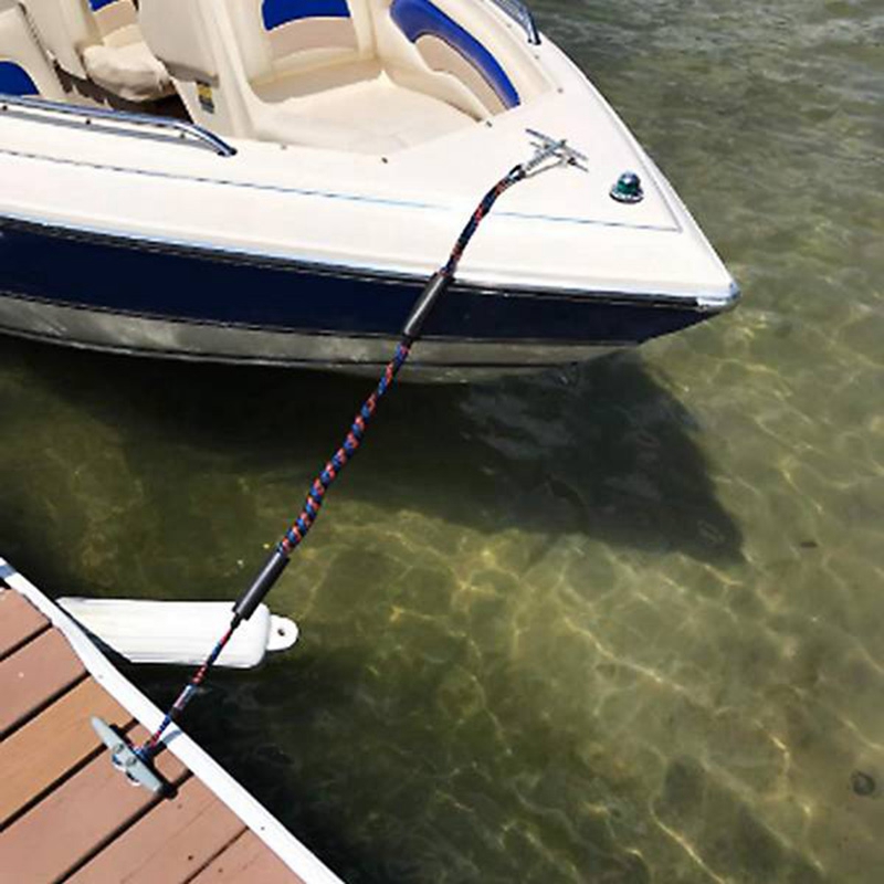 4 Pcs Boating Ropes Boat Mooring Rope Bungee Cords for Drifting Jet Ski Surfboard Kayak Pontoon