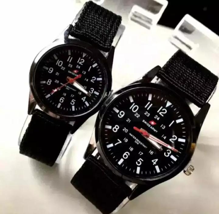 LUSTY STORE JAM JAM TANGAN SWISS ARMY FASHION CASUAL COUPLE PRIA WANITA FASHION STRAP KANVAS JAM TANGAN PASANGAN JAM TANGAN COUPLE JAM TANGAN UNTUK PACAR JAM TANGAN MURAH