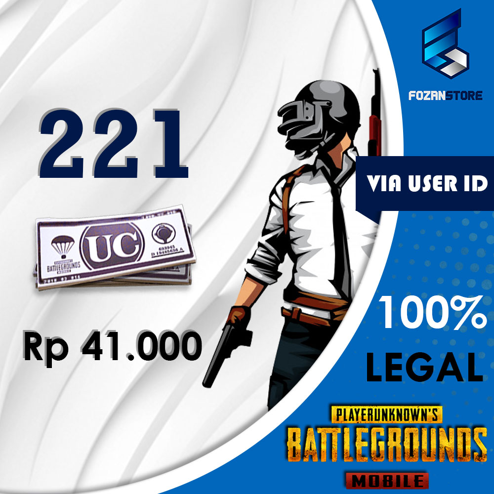 TopUp PUBG Mobile - 221 UC (via ID)