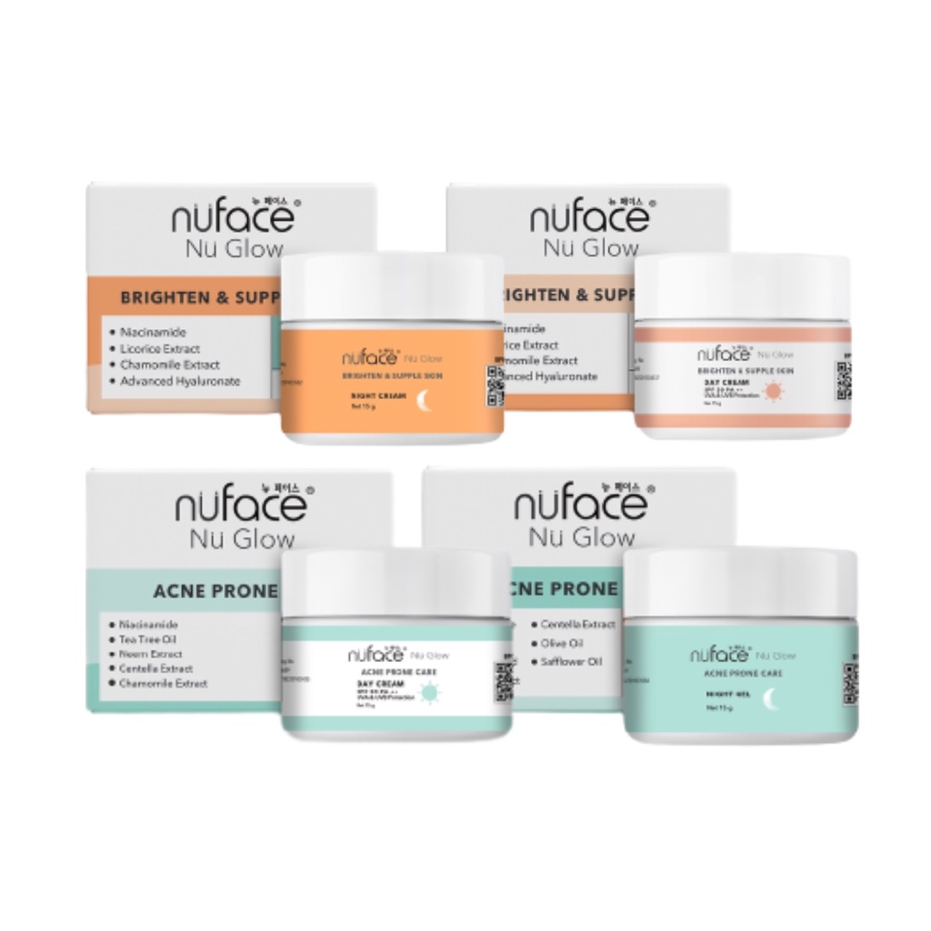 Nuface Nu Glow Brighten & Supple Skin Acne Prone Care Day Cream SPF 30 ...