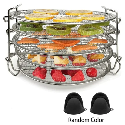 5 Layer Dehydrator Rack Stand Accessories for 6.5Qt 8Qt Ninja Foodi Pressure Cooker Air Fryer for Dehydrate Steam Fry