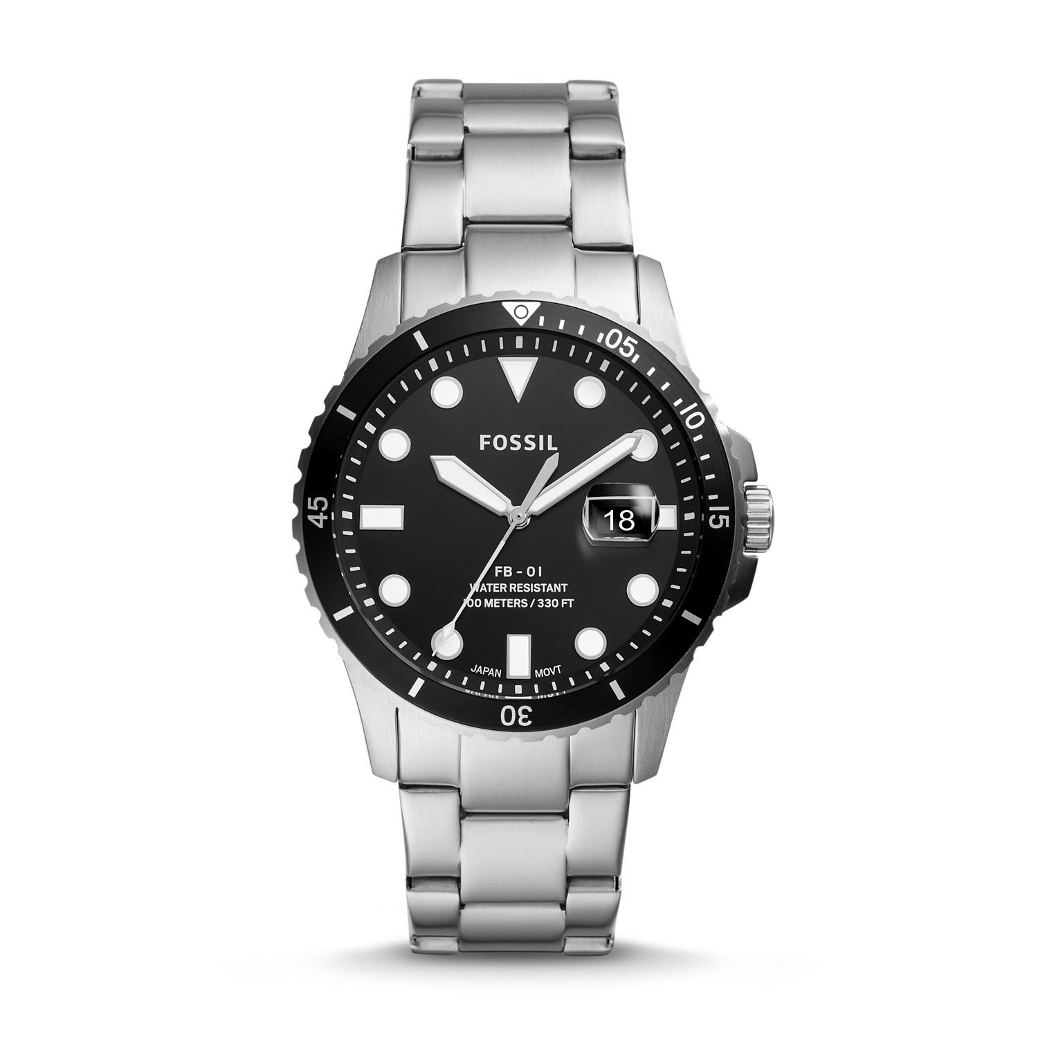Fossil FB-01 Three-Hand Date Stainless 