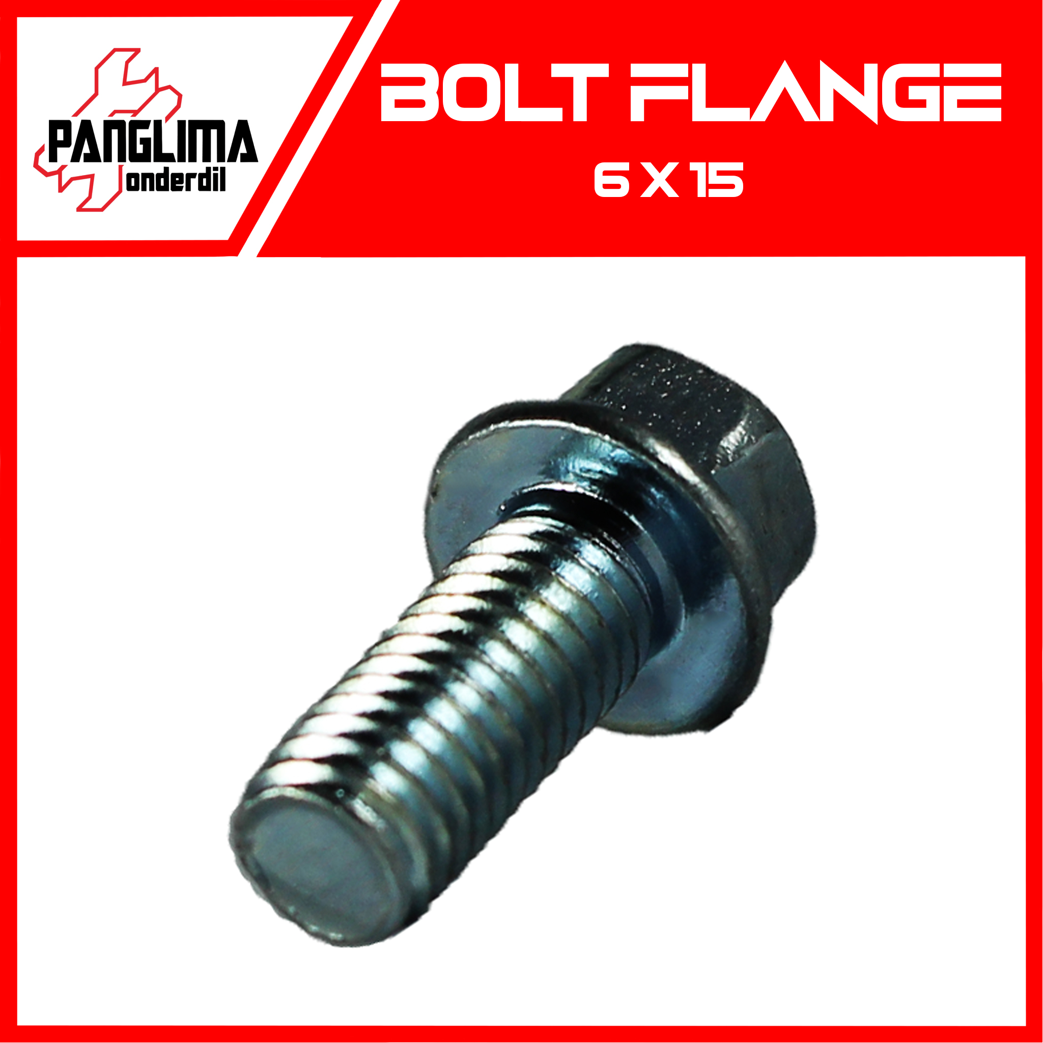 Flange Bolt / Baut Flange Flange Bolt M6 x 15 K8 Diameter Baut 6 mm