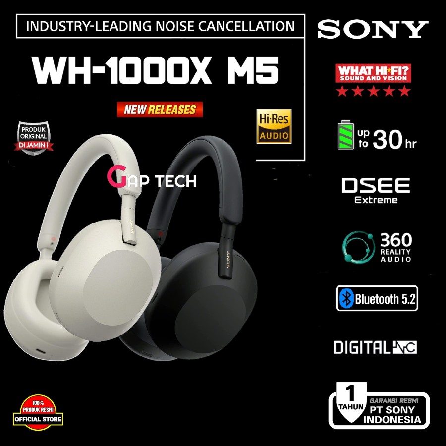 Sony WH 1000XM5 / WH1000XM5 / WH 1000X M5 NC Wireless Headphone