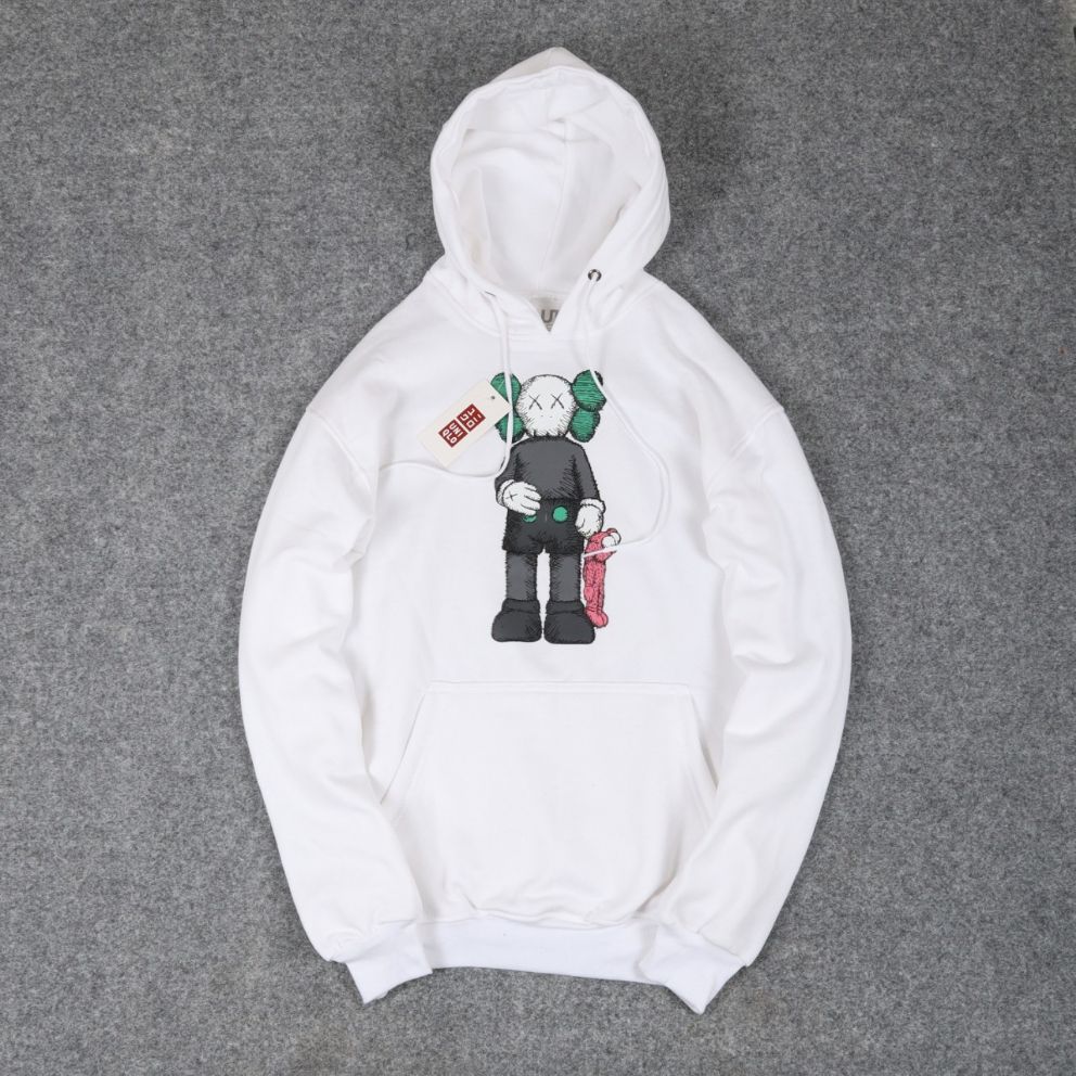 moletom com capuz uniqlo x kaws original