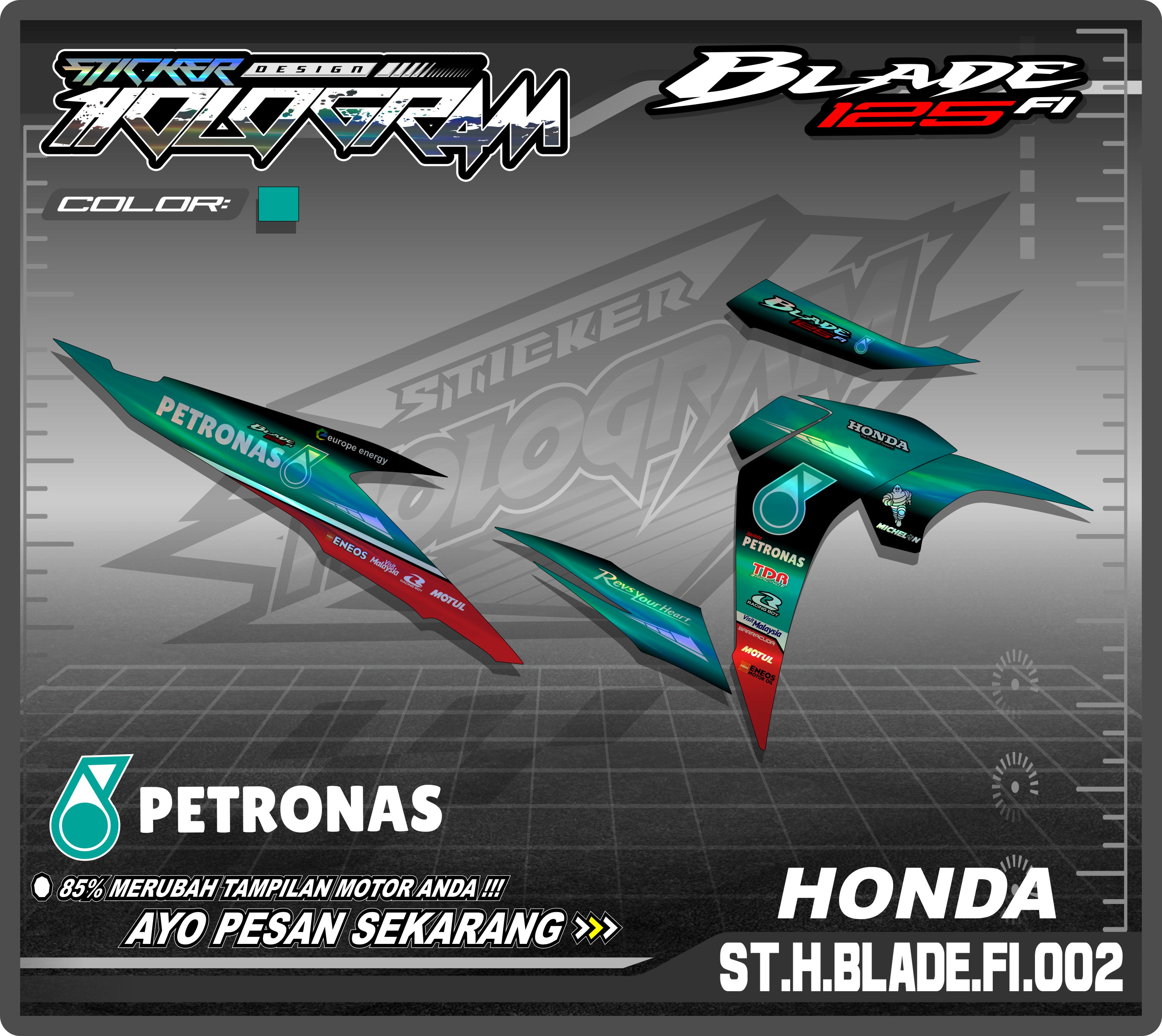 Blade Sticker Striping Blade 125 Fi- Stiker Motor Keren Setiker Motor ...