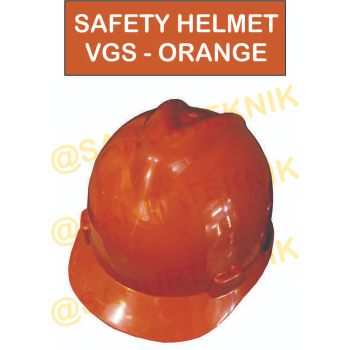 Helm Proyek / Helm Pelindung / Safety Helmet VGS OREN (ORANGE