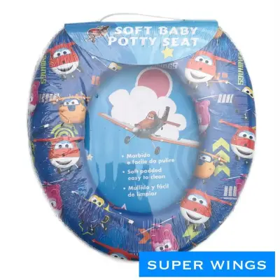 HAPPINESS BABYSHOP - BABY SOFT POTTY SEAT RING CLOSET NON-HANDLE / Alas Dudukan Toilet Training / DUDUKAN CLOSET ANAK motif super wings