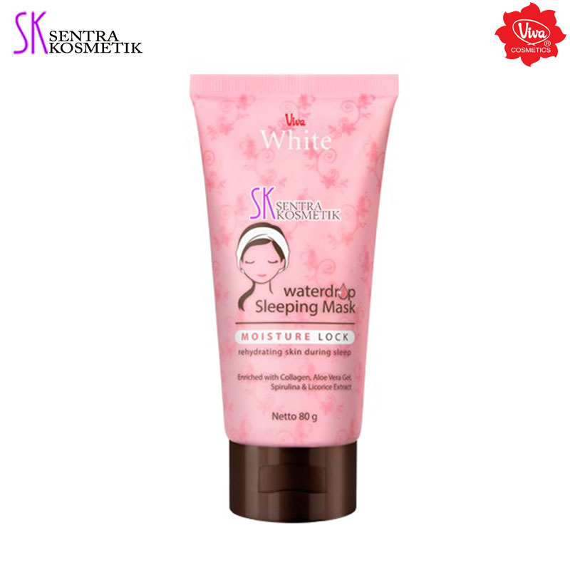 VIVA Sleeping Mask Viva White Waterdrop Sleeping Mask 80 gr Lazada