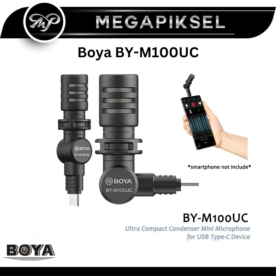 BOYA BY-M100UC USB-C Lapel Microphone - Plug & Play Lavalier Mic For Android Phones & Laptops