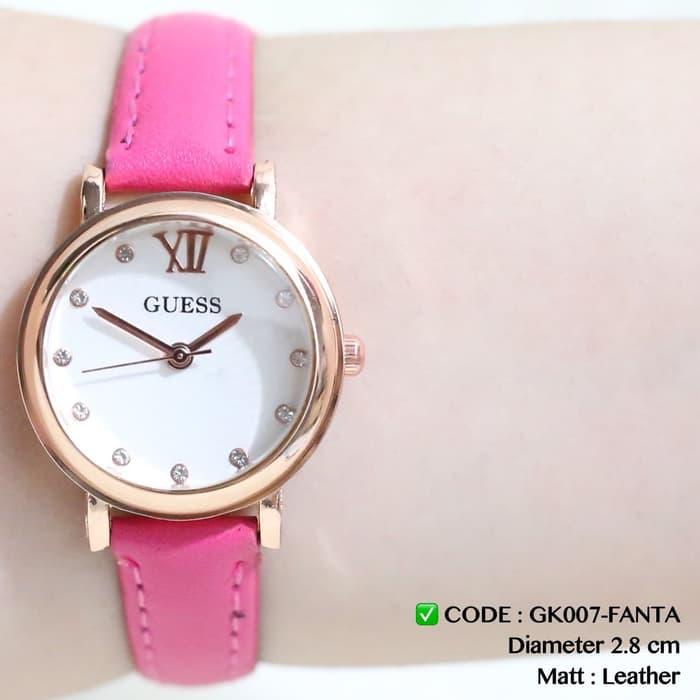 TERLARIS!! Jam tangan wanita guess tali kulit leather termurah flash sale cewek DISKON