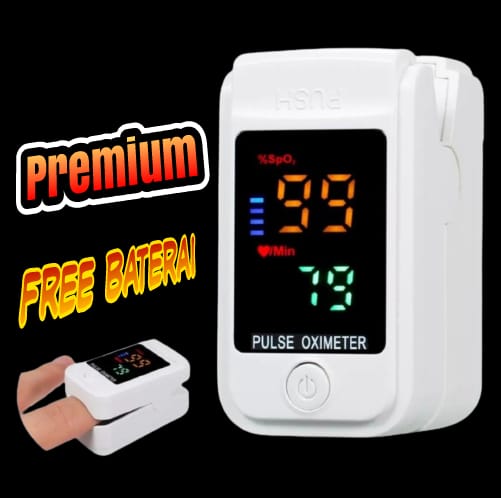 Oksimeter Fingertip Pulse Spo2 / Alat Ukur Saturasi Oksigen dan Jantung ...