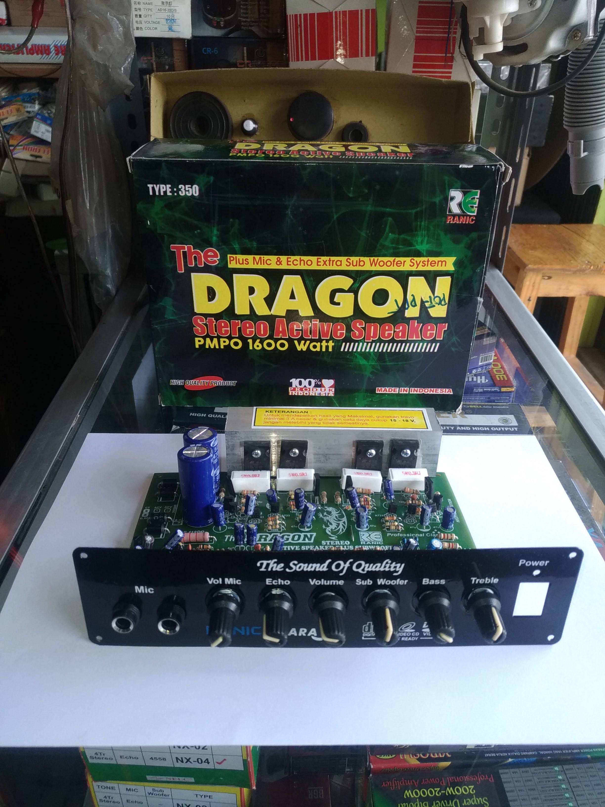Kit Mesin Speaker Aktif Karaoke Stereo Dragon 150 Watt Lazada Indonesia