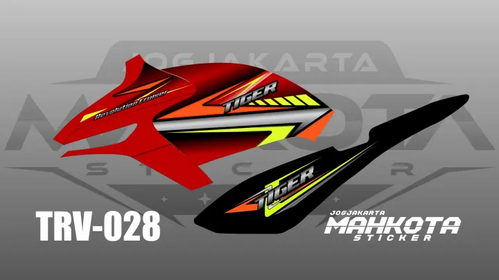Striping Tirev Tiger Revo Standar Custom Bahan Lentur Mudah Di Pasang Trv 028 Lazada Indonesia