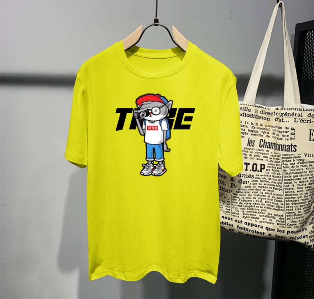 BAJU KAOS DISTRO TERBARU TOP KUNING CAT ORTU HAPPINES TRIBE ROKET